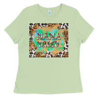 Matcha mama tried with leopard and cowhide tumbler tbs Ladies Tee - TumblerDesignByShophia