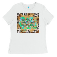 White mama tried with leopard and cowhide tumbler tbs Ladies Tee - TumblerDesignByShophia