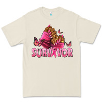 Bone Breast Cancer survivor afro nails Premium Tee - NancyCooperArtShop