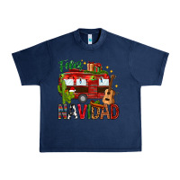 Navy Feliz Navidad Christmas Mexico Urban Heavy Tee - HowdyJamesFarm