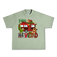 Oil Green Feliz Navidad Christmas Mexico Urban Heavy Tee - HowdyJamesFarm