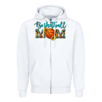 White western leopard camouflage sunflowers glitter mom basketball Zipper Hoodie - Artiststas