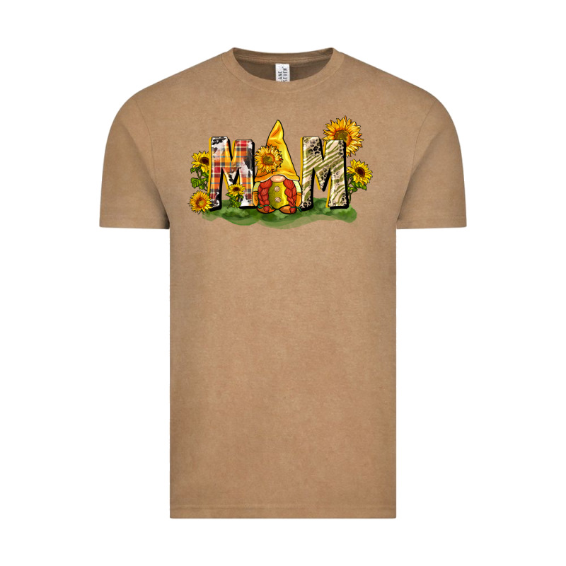 Mom Gnome Sunflower Vintage Tee by CowGirlArtShop | Teevron