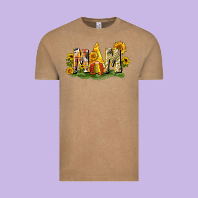 Mom Gnome Sunflower Vintage Tee Designed By Cowgirlartshop