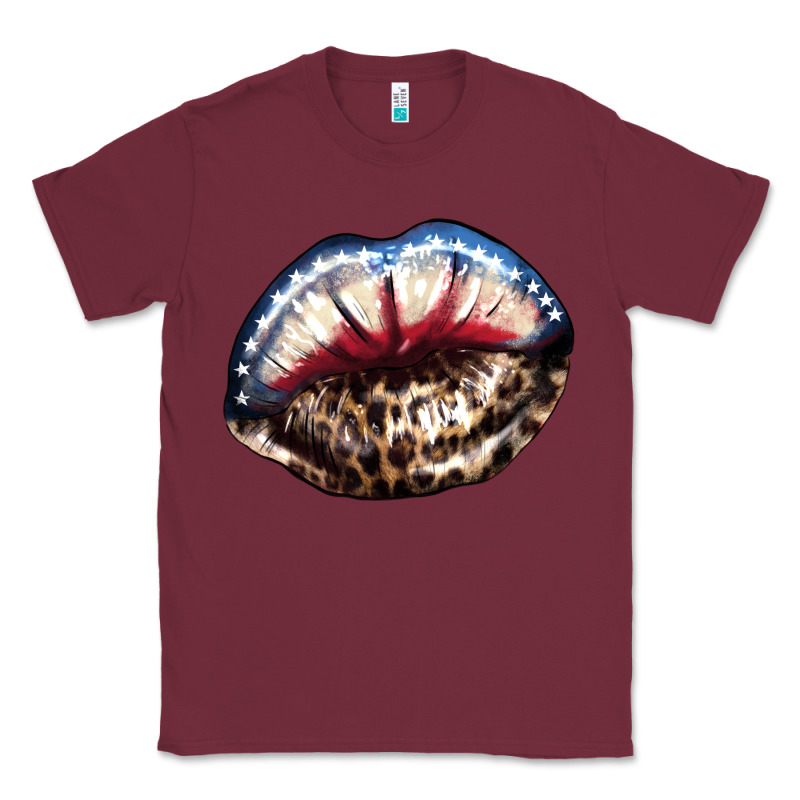 American Lip Leopard 4th Of July Classic Tee by HowdyJamesFarm | Teevron