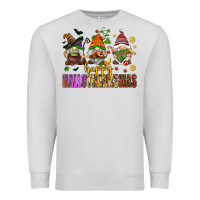 Dove Grey happy hallothanksmas gnomes Premium Sweatshirt - AdoDesignShop