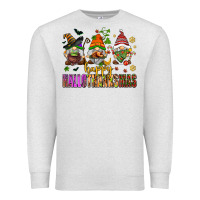 Oatmeal Heather happy hallothanksmas gnomes Premium Sweatshirt - AdoDesignShop