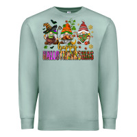 Seafoam happy hallothanksmas gnomes Premium Sweatshirt - AdoDesignShop