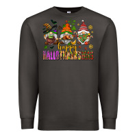 Smoke happy hallothanksmas gnomes Premium Sweatshirt - AdoDesignShop