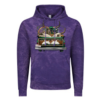 Cloud Purple cowhide and hunter truck olivia Vintage Hoodie - OliviaCreatesArt