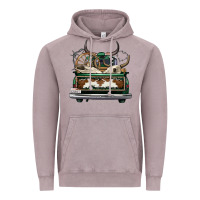 Vintage Zinc cowhide and hunter truck olivia Vintage Hoodie - OliviaCreatesArt