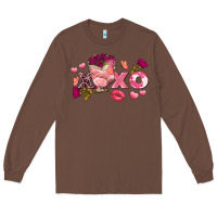 Chestnut Chicken Valentine's Day xoxo Long Sleeve Tee - FaDigitalArtStudio