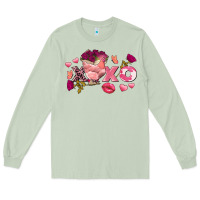 Matcha Chicken Valentine's Day xoxo Long Sleeve Tee - FaDigitalArtStudio