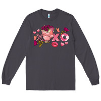 Smoke Chicken Valentine's Day xoxo Long Sleeve Tee - FaDigitalArtStudio