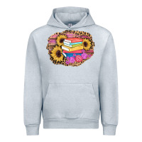 Heather Grey books sunflower back to school background Urban Hoodie - AdoDesignShop