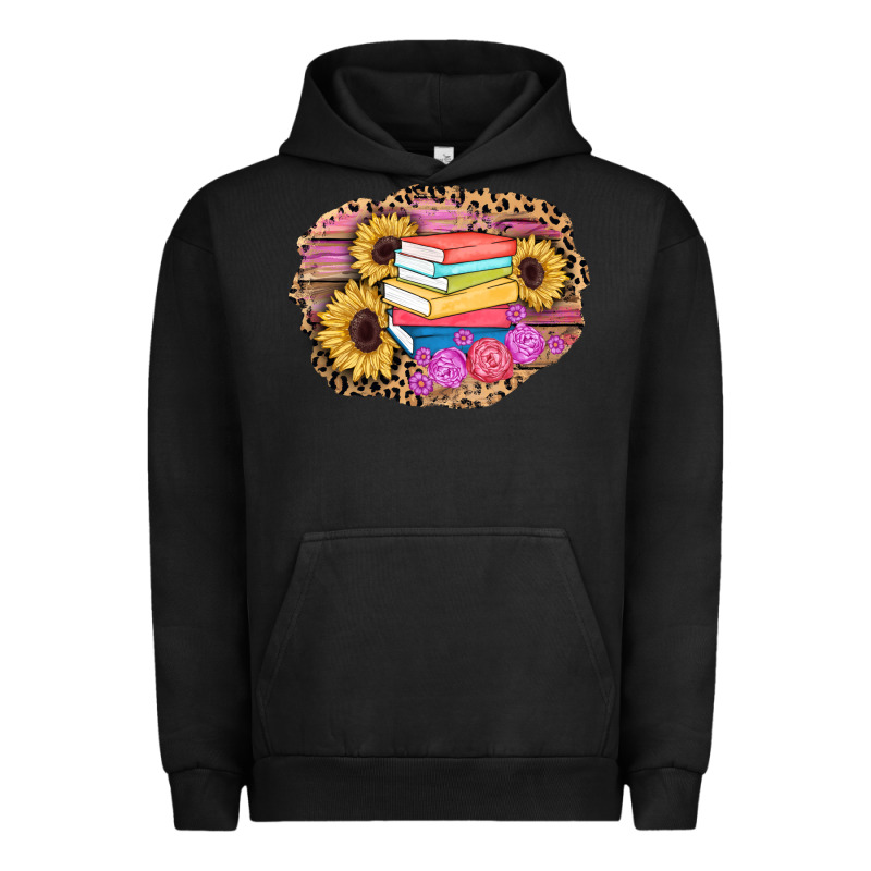 Books Sunflower Back To School Background Urban Hoodie by AdoDesignShop | Teevron