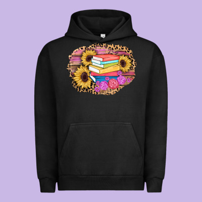 Books Sunflower Back To School Background Urban Hoodie Designed By Adodesignshop