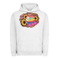 Pigment Lunar Rock books sunflower back to school background Urban Hoodie - AdoDesignShop