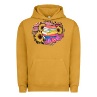 Pigment Peanut Butter books sunflower back to school background Urban Hoodie - AdoDesignShop