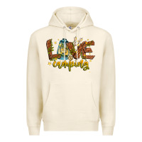 Tofu Love Camping Premium Hoodie - CowhideDigitalArt