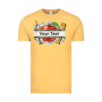 Vintage Mustard floral teacher custom name Vintage Tee - CowGirlArtShop