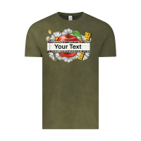 Vintage Olive floral teacher custom name Vintage Tee - CowGirlArtShop