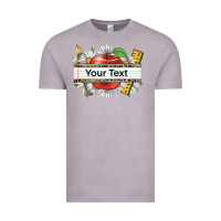 Vintage Zinc floral teacher custom name Vintage Tee - CowGirlArtShop