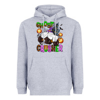 Heather Grey ghost crusher Heavyweight Hoodie - AdoDesignShop