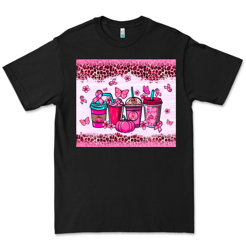 Breast Cancer Coffee Cups Premium Tee by NancyCooperArtShop | Teevron