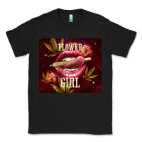 Black flower girl Classic Tee - TumblerDesignByShophia