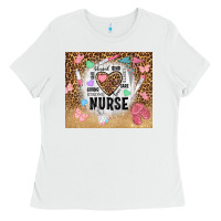 White nurrse tumbler tbs Ladies Tee - TumblerDesignByShophia