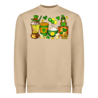 Mushroom st patrick's day coffee cups with gnome Heavyweight Sweatshirt - Artiststas