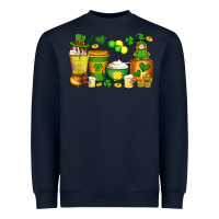 Navy st patrick's day coffee cups with gnome Heavyweight Sweatshirt - Artiststas