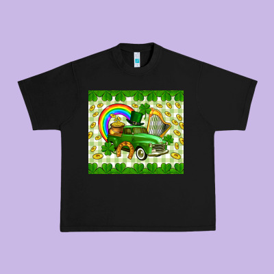 St. Patrick's Truck Urban Heavy Tee Designed By Cowgirlartshop