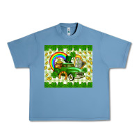 Pebble Blue St. Patrick's truck Urban Heavy Tee - CowGirlArtShop