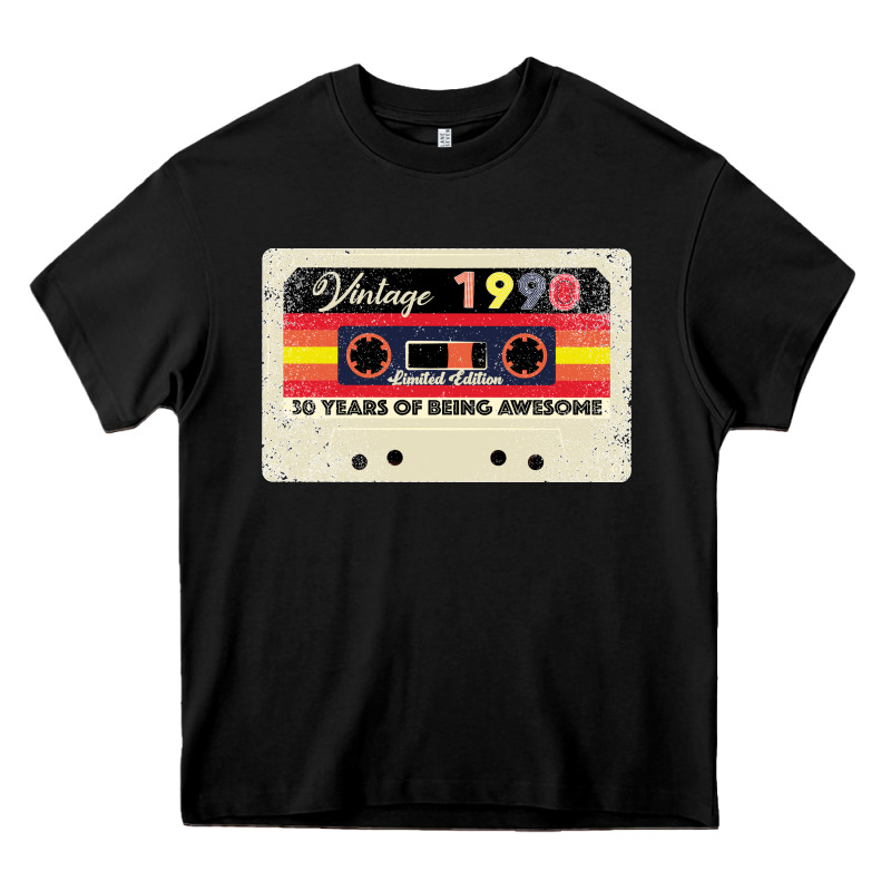 30th Birthday 30 Years 1990 Retro Tape Cassette Heavy Core Tee by Bettercallsaul | Teevron