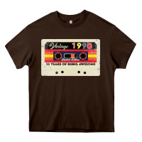 Chocolate Brown 30th birthday 30 years 1990 retro tape cassette Heavy Core Tee - Bettercallsaul