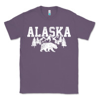 Lavender Alaska Mountains Forest Hunting Usa Classic Tee - longCreatives