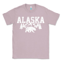 Lilac Alaska Mountains Forest Hunting Usa Classic Tee - longCreatives