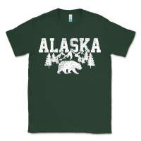 Sports Green Alaska Mountains Forest Hunting Usa Classic Tee - longCreatives