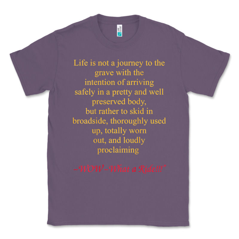 Life Is Not A Journey To The Grave With The Intention Classic Tee by longCreatives | Teevron