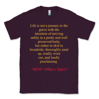Plum Life Is Not A Journey To The Grave With The Intention Classic Tee - longCreatives