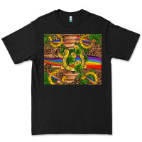 Black st patricks day horseshoe shamrock rainbow gold Premium Tee - RanaPortraitStore
