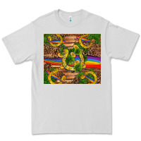 Dove Grey st patricks day horseshoe shamrock rainbow gold Premium Tee - RanaPortraitStore