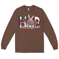 Chestnut Easter Day Hop bunny Long Sleeve Tee - OliviaCreatesArt