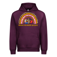 Mauve Wine back to school rainbow hello fourth grade Urban Hoodie - AdoDesignShop