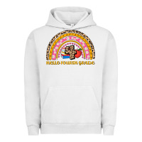 Back To School Rainbow Hello Fourth Grade Urban Hoodie | Teevron
