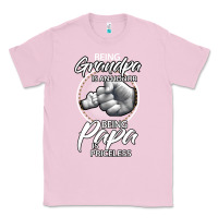 Bubblegum Pink being grandpa is an honor being papa is priceless, gift dad Classic Tee - longCreatives