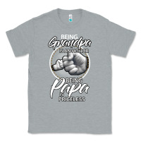 Heather Grey being grandpa is an honor being papa is priceless, gift dad Classic Tee - longCreatives