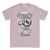 Lilac being grandpa is an honor being papa is priceless, gift dad Classic Tee - longCreatives